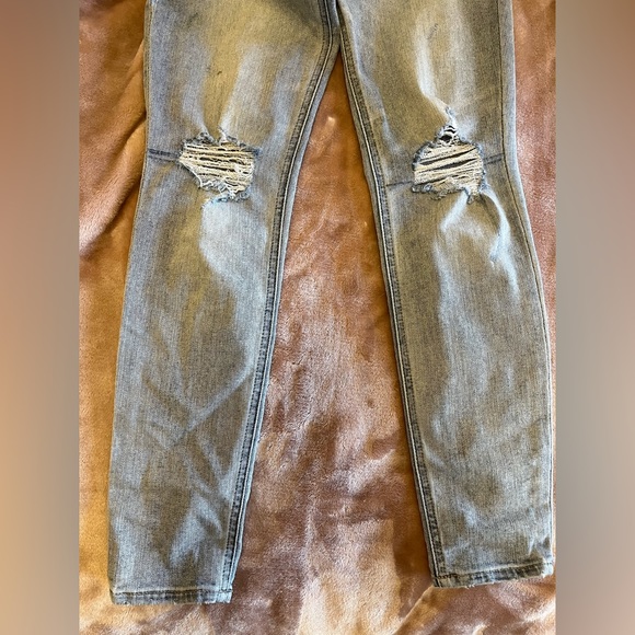 Express Cropped Leggings High Rise Jeans, Size 0 - Picture 2 of 7